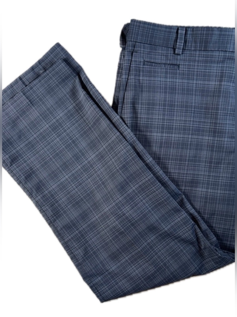Nike Golf Dry-Fit Navy Plaid Pants Size 34 x 30